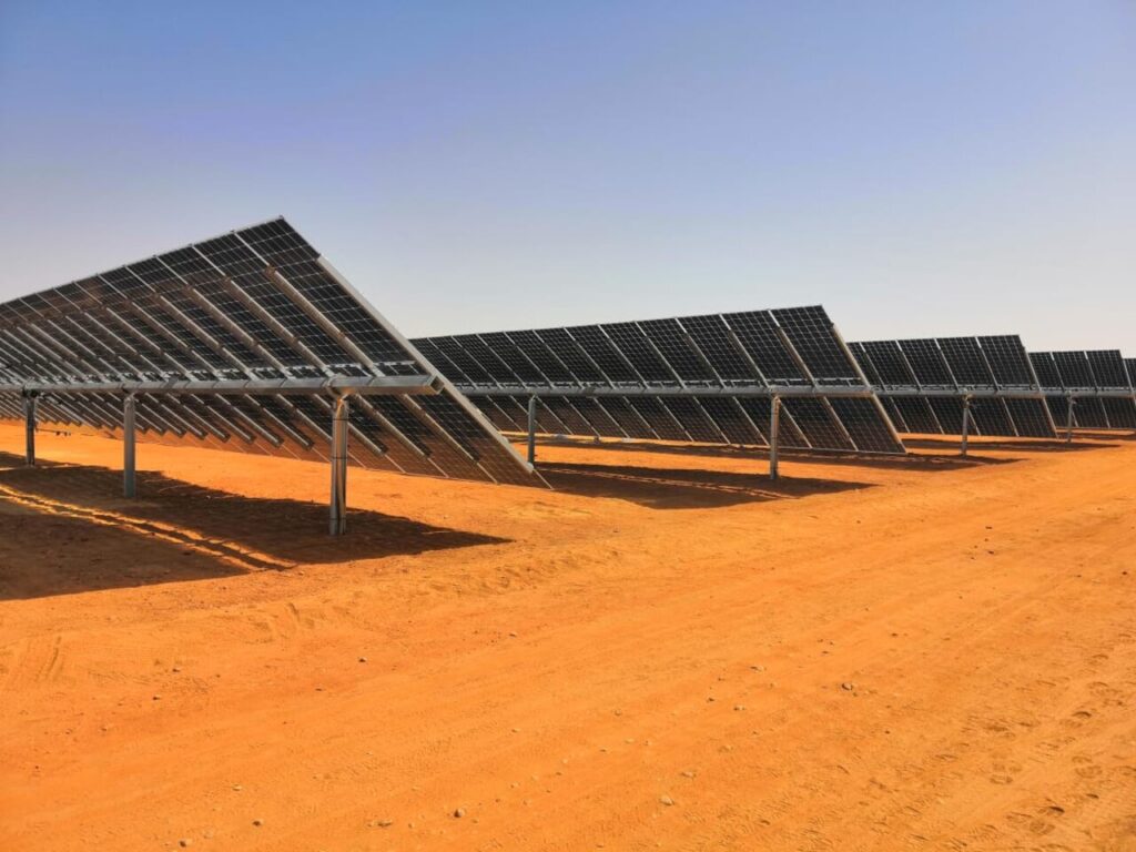 Taqetna Solar PV system Single axis tracker